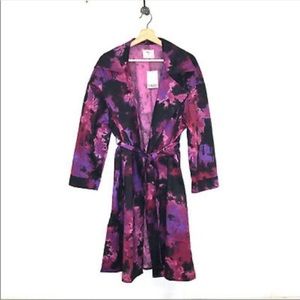 Tinsel Tie Dye Trench Coat